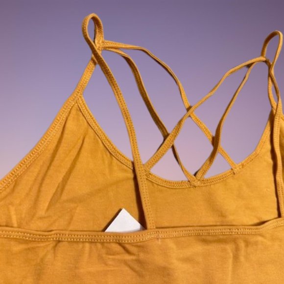 Mustard Criss Cross Tank (2)  T1475  NWT Boutique - Picture 4 of 13